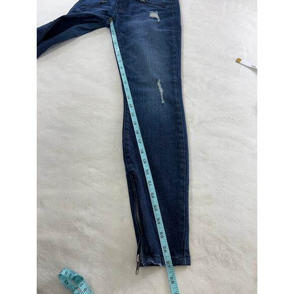 Current/Elliott Silverlake Zip Ankle Skinny Leg Jeans Sargent Revolve Low Rise - Picture 11 of 12